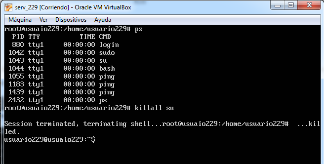 kill · Comandos-Sistemas-Operativos